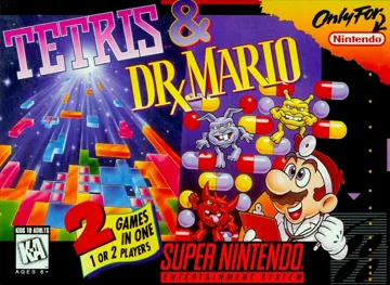 Tetris & Dr. Mario (USA) box cover front